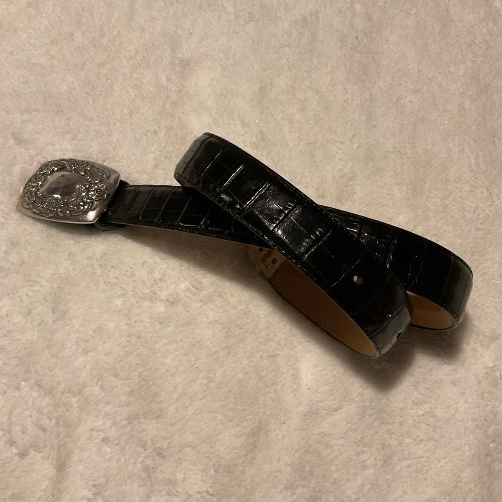 BRIGHTON Vintage Belt with Silver Buckle